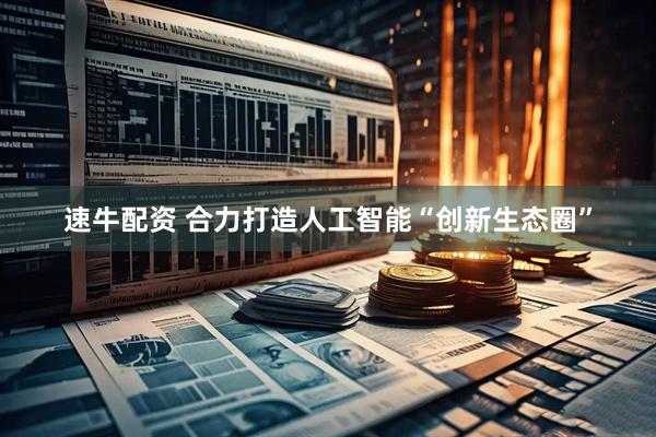 速牛配资 合力打造人工智能“创新生态圈”